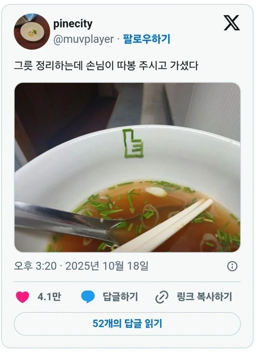 손님의 평가