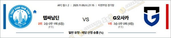 11월 05일 ACL2 텝싸남딘 vs G오사카